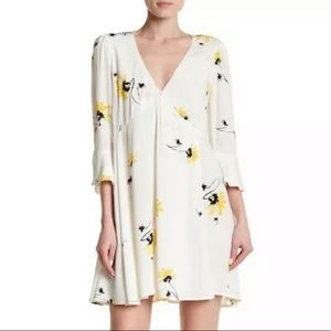 Free People Floral Wrap Dress